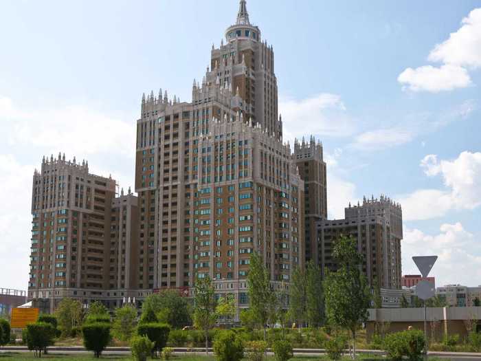 The Triumph of Astana is one of the more familiar-looking buildings in the capital, which wouldn