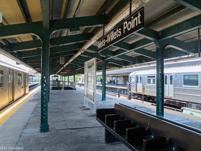 One hour and two podcast episodes later, I arrived at Mets-Willets Point station, on the western border of Flushing.