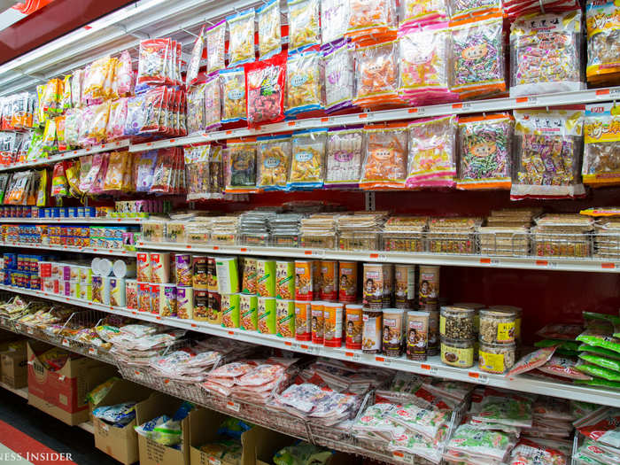 The candy aisle was unreal.