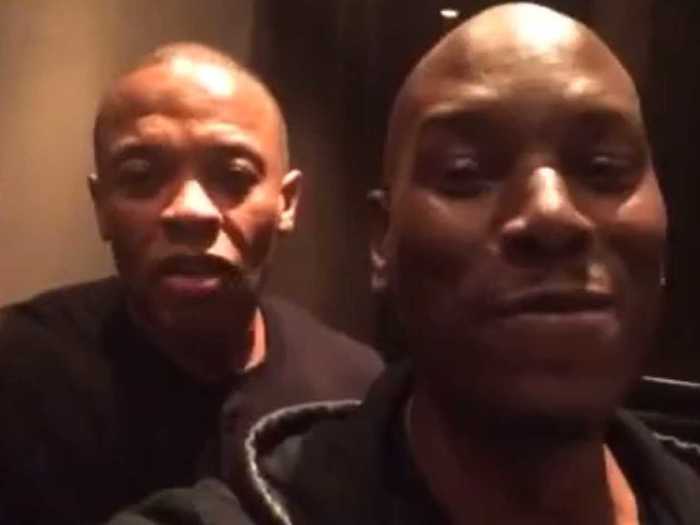 When news of the deal broke, Dr. Dre and Tyrese filmed a celebration video claiming that Dre would be hip-hop