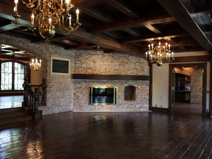 The spacious, restored main room.