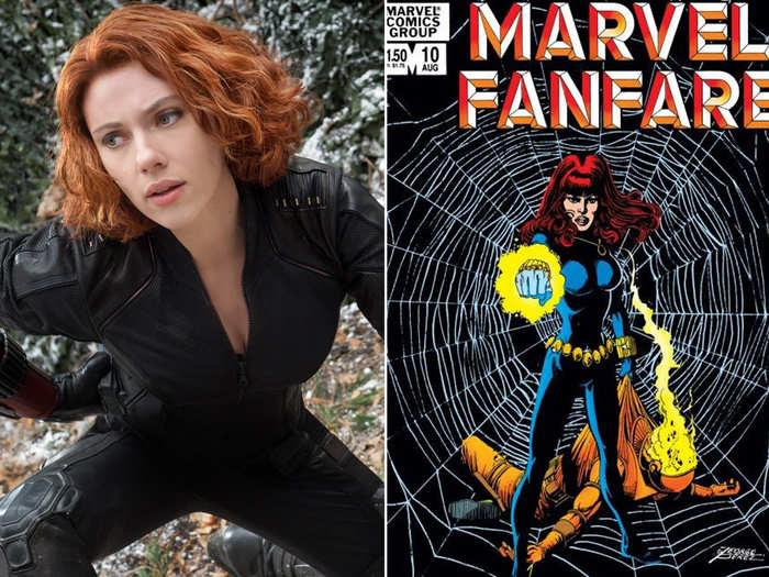 Now compare the comic book Avengers to their movie counterparts