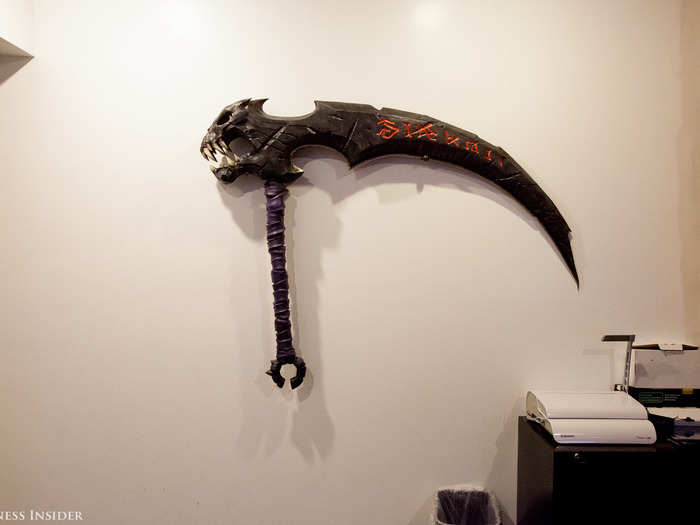 Watch out for this scythe near the printers.