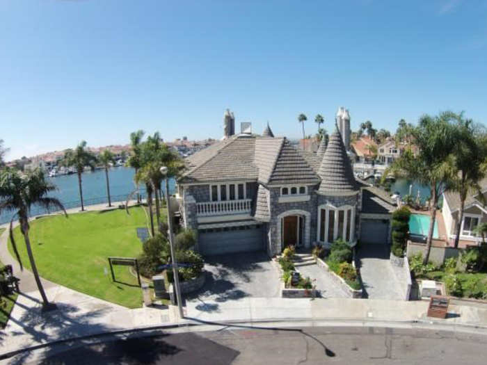 This California castle has a secret door that leads to a hidden wine tasting room.