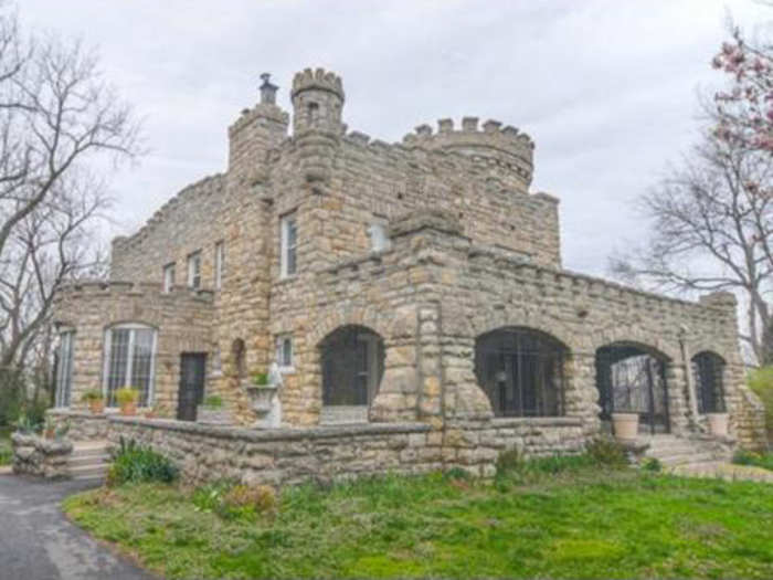 Live in a solid stone castle overlooking the Missouri River in Missouri.