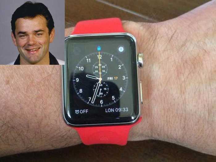 Former rugby player Will Carling was given a £519 Apple Watch with a custom red strap by Apple.