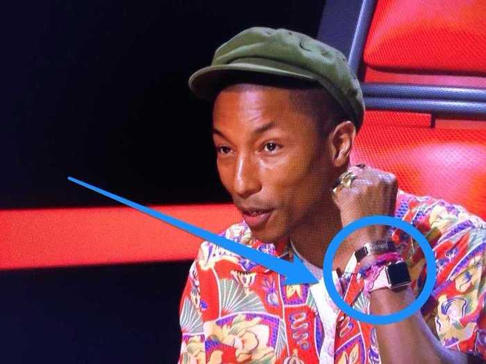Pharrell was given an Apple Watch before they were released. His watch is worth £519.