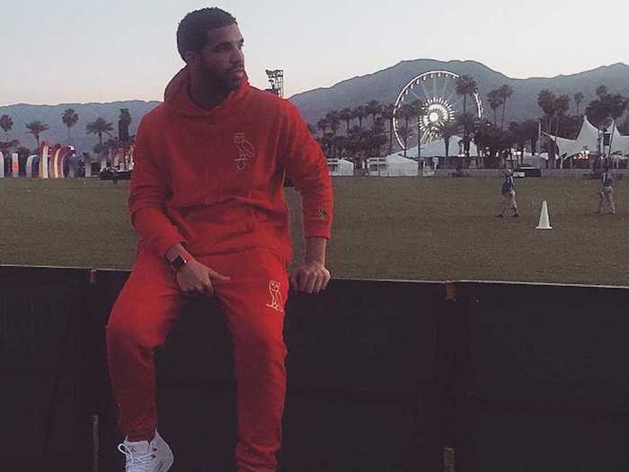 Rapper Drake owns a £13,500 gold Apple Watch with a red strap.