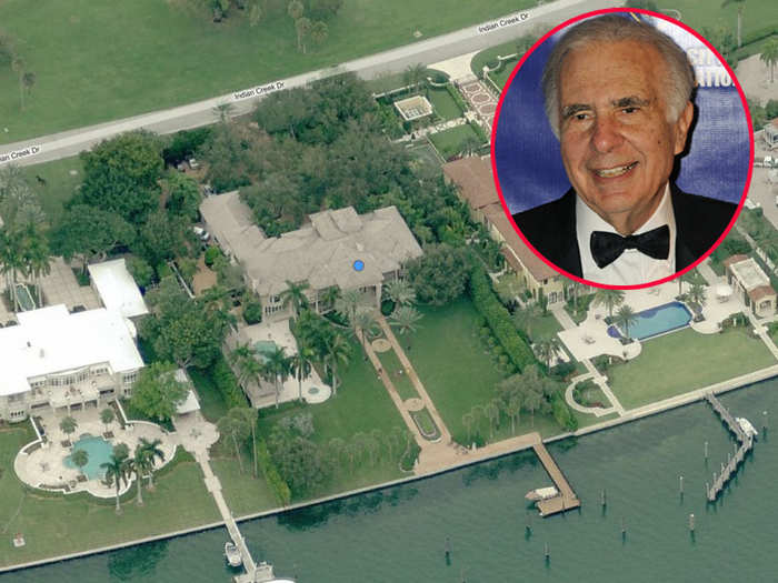 Billionaire Carl Icahn bought this 14,000-square-foot vacation house out of foreclosure for $7.5 million back in 1997.