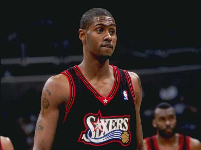 Larry Hughes was taken 8th by the Philadelphia 76ers.