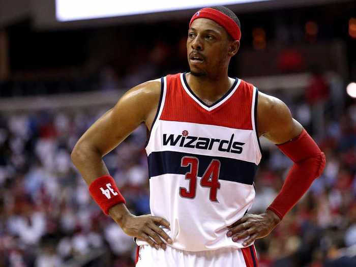 Pierce has played 17 seasons, now with the Washington Wizards. He