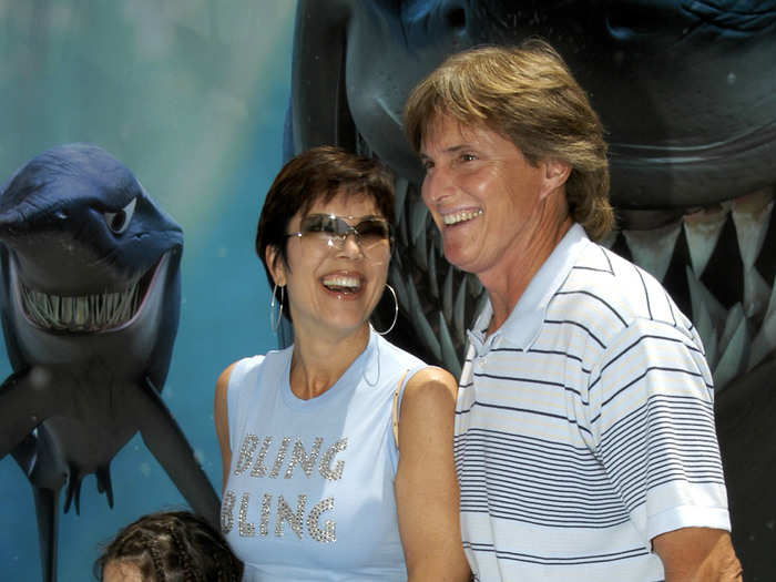 The family is seen attended the "Finding Nemo" movie premiere in 2003.