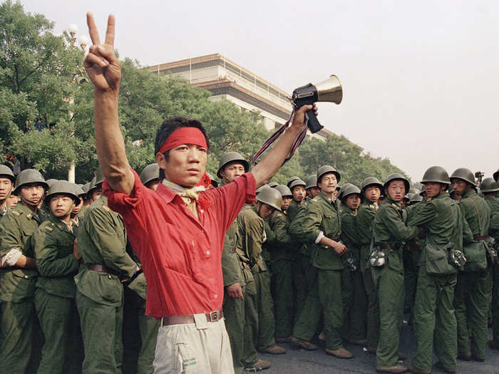 Troops began clearing the square at the start of June.