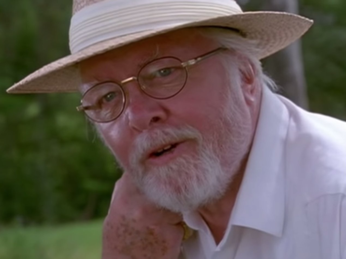 THEN: Richard Attenborough was John Hammond, the creator of Jurassic Park.