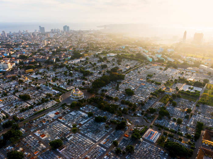 Another bureaucratic hitch came when Jovaisa tried to fly over Havana, seen below, as well as a few other major cities. Initially, the government would not allow him to do so.