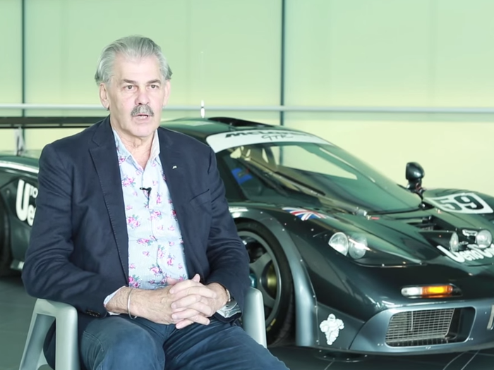 After four years of development under the guidance of designers Gordon Murray (seen here) and Peter Stevens...