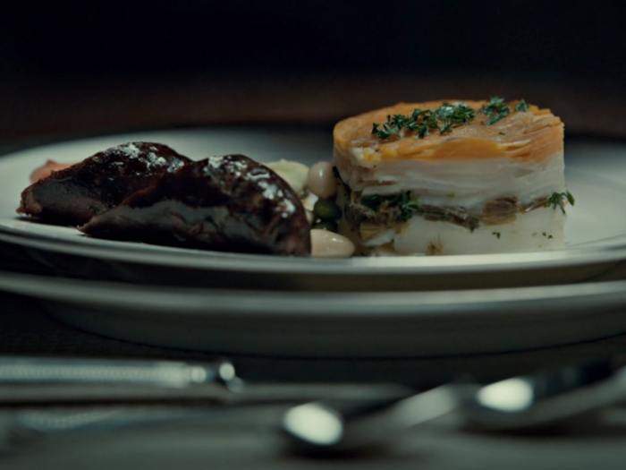 ("Oeuf,"season 1, episode 4): Hannibal calls this elegant dish "rabbit." It