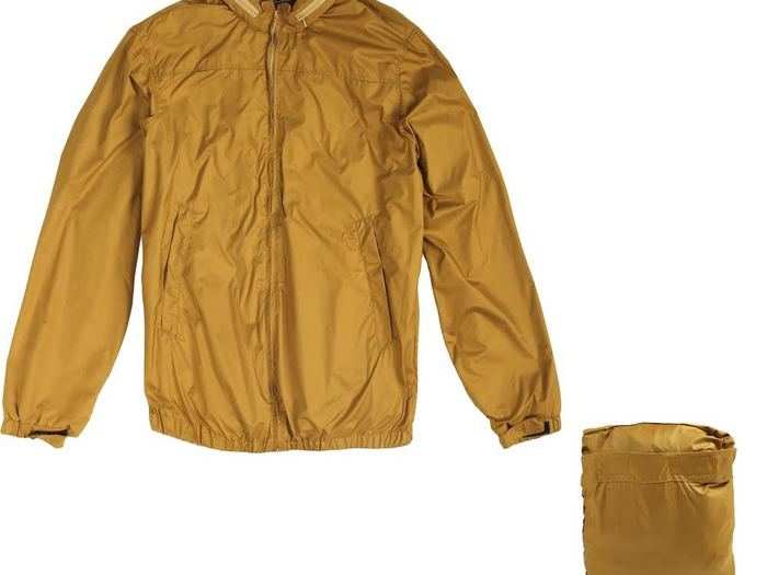 For the outdoorsy father — A windbreaker that packs itself.