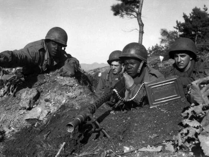 President Truman desegregated the Army in 1948. The Korean War was the first major conflict to have integrated units.