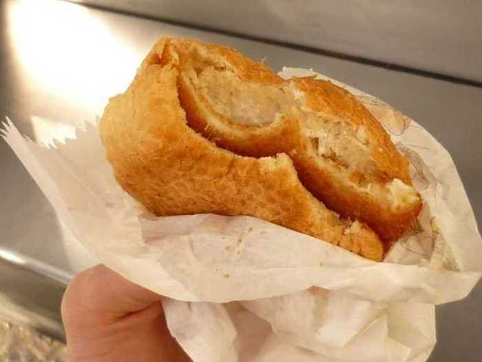 Smažený sýr, from the Czech Republic, is a soft cheese that is deep-fried and served in a hamburger bun.