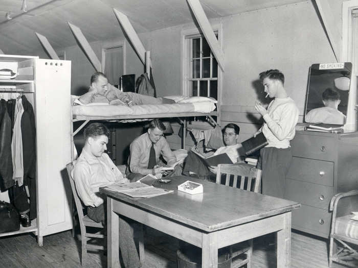 In 1945, single men