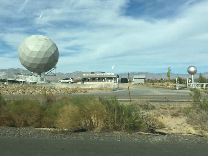 The roadside attractions in Arizona were unprecedented, like a giant golf ball.