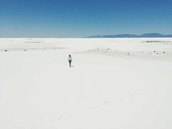 We came to White Sands National Monument in southeastern New Mexico. That