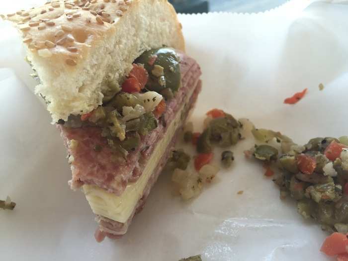 But the muffalettas — a traditional New Orleanian sandwich made with olive salad and Italian meats — were even better.