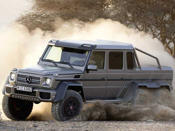 The G-Wagon has also been offered in more pedestrian 2-door, 4-door, pick-up and convertible versions.