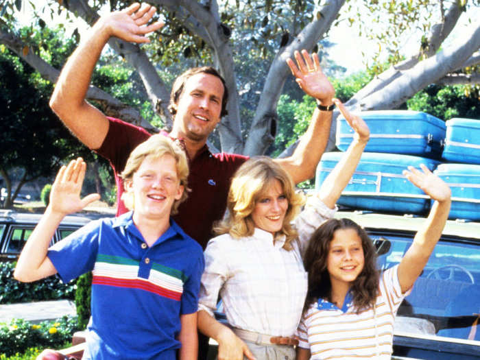 The National Lampoon "Vacation" movies used recasting of the Griswold kids as a running joke (The dad, played by Chevy Chase, could never recognize his children). In the first film, "National Lampoon