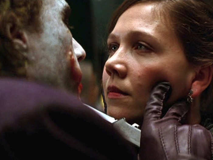 With the studio interested in Maggie Gyllenhaal to play the role in "The Dark Knight," Holmes obliged so she could instead star in comedy "Mad Money" alongside Diane Keaton. Gyllenhaal reportedly did reach out to get Holmes