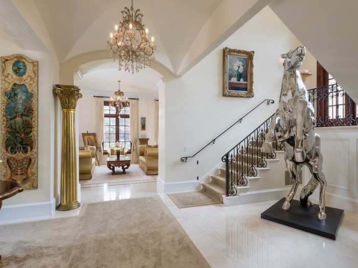 Making a right at the horse statue will lead you up the grand staircase.