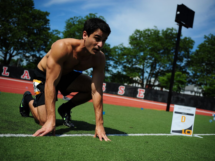 Clinton Biondo, managing director at Fir Tree Partners, ran a 4.75 40 yard dash. He killed it on the pull-ups with 41 reps.