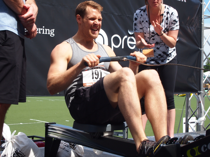 Max Osbon, a partner at Osbon Capital Management, completed the 500M row in 01:28.10.