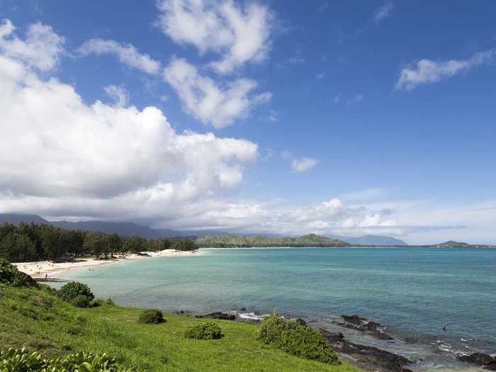 16. Kailua Beach Park sits on the Hawaiian island of Oahu less than a half hour away from Honolulu; it’s near a number of other small islands, so it’s a good beach for kayaking.