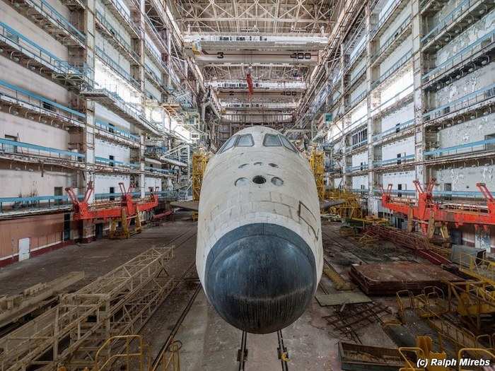 It looks like the birds missed the second shuttle, facing the opposite end of the hangar.