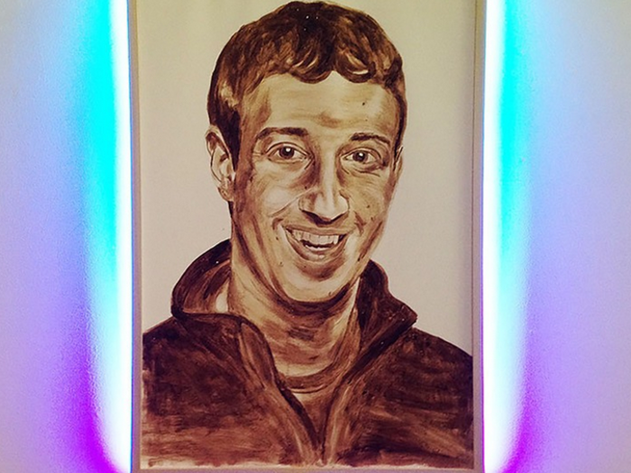 Slightly less glamorous: Earlier this year an New York graffiti artist debuted a Zuckerberg portrait made of feces.