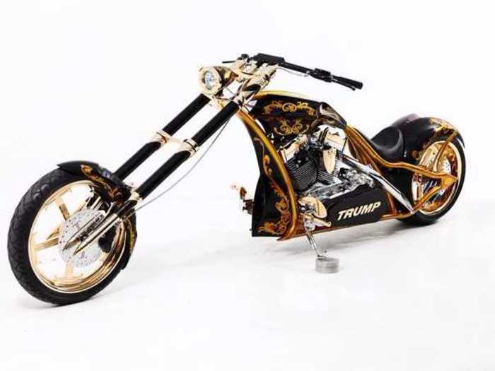 Perfect for a country joyride, Trump commissioned the team at Orange County Choppers to craft this custom motorcycle out of 24-karat gold and "elite custom parts."