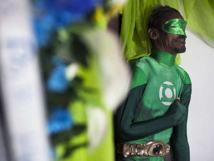 For his funeral, Renato Garcia was dressed in the costume of his favorite comic book character, the Green Lantern.