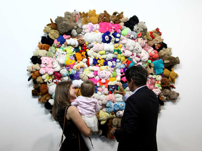 Hauser & Wirth gallery sold this stuffed animal mashup by Detroit-born artist Mike Kelley for an undisclosed amount.