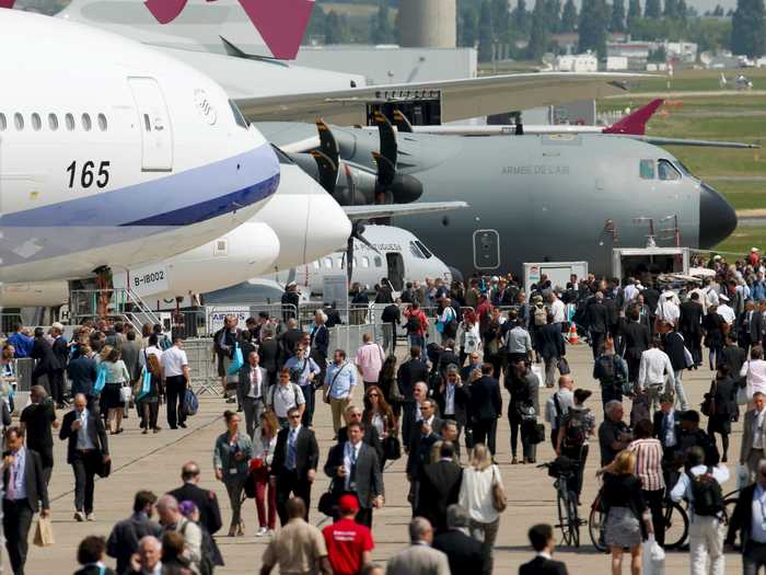 Static displays give visitors a chance to get up close and personal with the planes