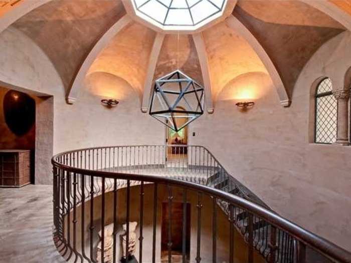 The rotunda has limestone tile floors. But if you’re not into stairs, there’s also an elevator.