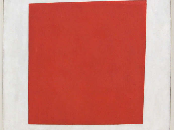 This simple Cubist painting called "Red Square" by Russian painter Kasimir Malevich ranked off the charts in creativity.