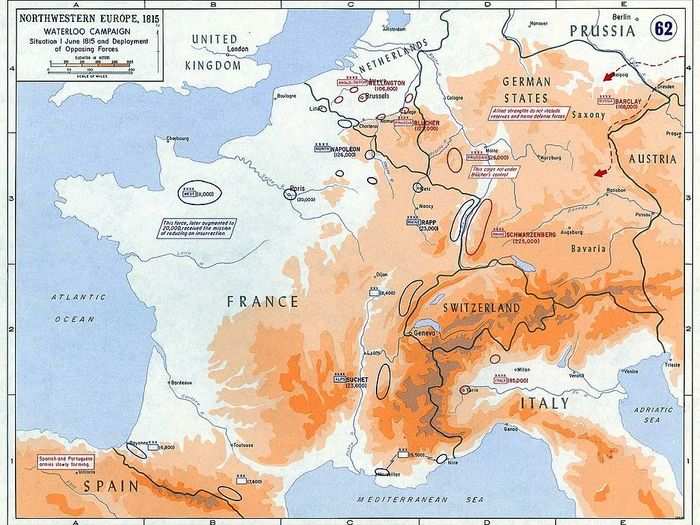 Outnumbered by the Seventh Coalition and realizing it was only a matter of months until the allies would march into France, Napoleon decided on an offensive strategy. He calculated that quick victories against a nascent and disorganized coalition would force them to sign a peace agreement that left him as ruler of France. He sent his armies into Belgium, parts of which had a sympathetic French-speaking population, in early June.