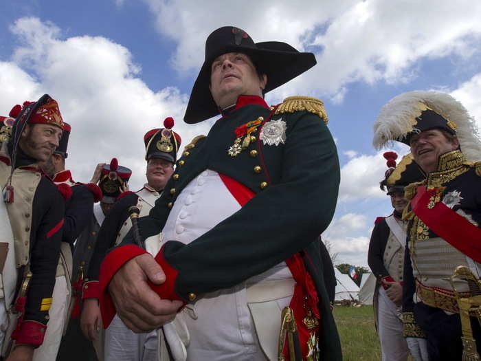 Wellington was in a defensive crouch and the Prussians were still far from the battlefield. But Napoleon delayed the start of the battle for 2 hours. He thought the ground was too muddy from rain to effectively deploy cavalry and artillery. This pause benefited the allied troops by allowing the Prussian reinforcements to draw nearer.