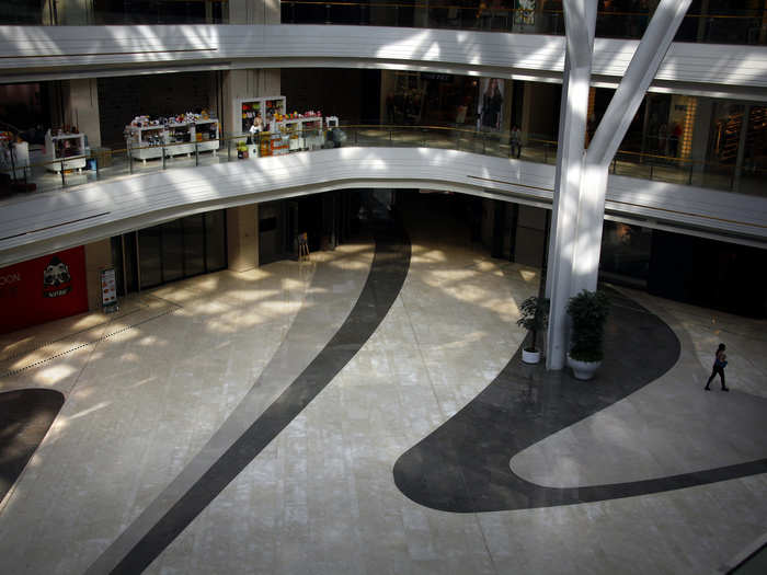 Dead malls are not particular to the United States. This is a deserted mall in Beijing.