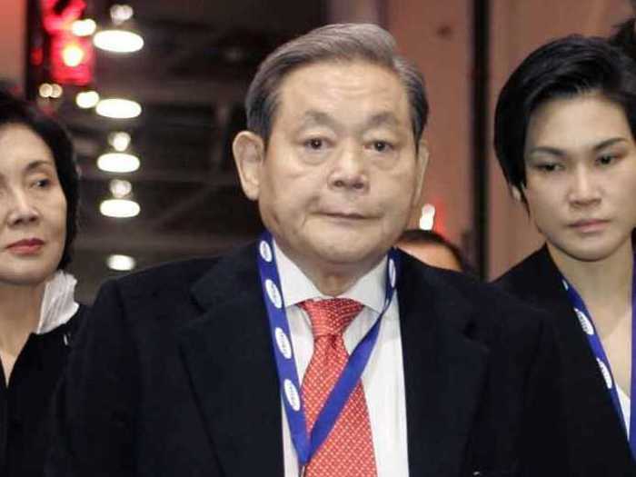 The scion of the family and chairman of Samsung electronics: Lee Kun-hee.