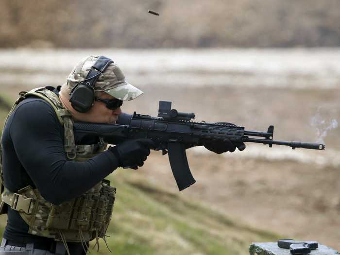 These new AK-12 Kalashnikov-built rifles will become standard-issue across the Russian military in the next few years, replacing a variety of previous models. It will take 7.62mm rounds, like previous Kalashnikov designs.