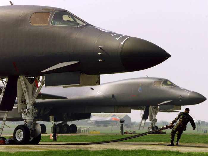 The  B-1 Lancer is one of the US Air Force