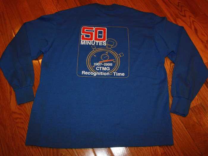 Intel employees, on the other hand, got this t-shirt that riffs on "60 Minutes."